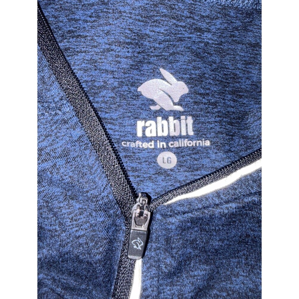 Rabbit Crafted In California Women's Blue Hoodie Size L - Picture 6 of 7